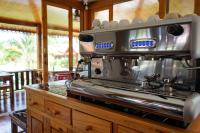 a stove top oven sitting on top of a counter at Thai House Resort in Hua Hin