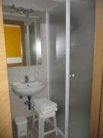 A bathroom at Hotel San Remo