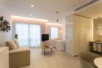 TV a/nebo společenská místnost v ubytování Sa Pedrera Suites & Spa