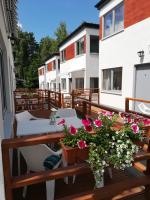 Balkón alebo terasa v ubytovaní Domki Aqua Holiday