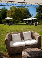 A seating area at Taverna dei Guelfi