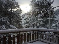Els Apartaments del bosc v zimě