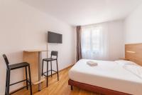 Residhotel Vieux Portにあるベッド