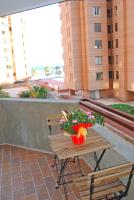 A balcony or terrace at Recently refurbished apartment with sea views.