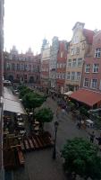 Výhľad na mesto Gdansk alebo výhľad na mesto priamo z privátu