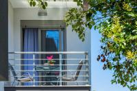 Balkón alebo terasa v ubytovaní Nymphes Deluxe Accommodation Pefkochori