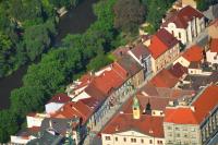 Letecký snímek ubytování Hotel Na Hradbách