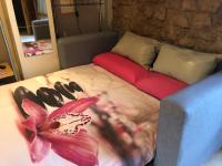 A bed or beds in a room at apartemento rural