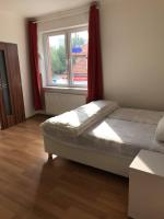 Postel nebo postele na pokoji v ubytování Fresh house