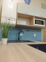 Kuchyňa alebo kuchynka v ubytovaní Apartament Blue