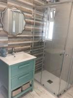 Koupelna v ubytování Bungalow Laredo