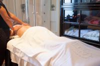 a woman standing next to a patient in a hospital bed at Hotel Jerez &amp; Spa in Jerez de la Frontera