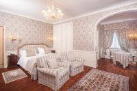 Łóżko lub łóżka w pokoju w obiekcie Hotel Villa Condulmer