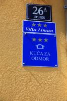 Certifikát, ocenenie alebo iný dokument vystavený v ubytovaní Villa Limun