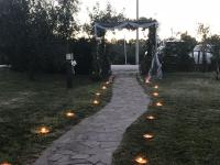 A garden outside Albergo La Foresteria
