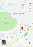 The floor plan of Stefanias sunny Acropolis Studio on Drakou pedestrian