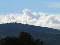 Widok na góry z tego pensjonatu