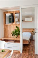Łóżko lub łóżka w pokoju w obiekcie Adria Village Superior Mobile Homes