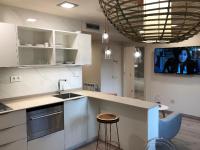Kuchyň nebo kuchyňský kout v ubytování Villa de Plan Apartments&Suites