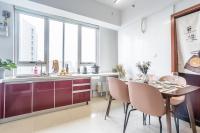 Zhengzhou Jinshui·Provincial Government· Locals Apartment 00161830にあるキッチンまたは簡易キッチン