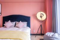 Zhengzhou Jinshui·Provincial Government· Locals Apartment 00161830にあるベッド