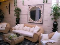 A seating area at Santiago