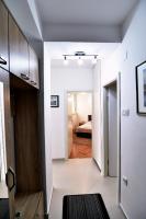 Posteľ alebo postele v izbe v ubytovaní Fran Green & Blue apartment