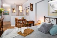Posteľ alebo postele v izbe v ubytovaní Apartament Triton Park
