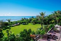 an aerial view of a park with the ocean at Sea-Hi B&amp;B in Yanliau