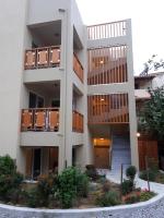 Budova, kde se aparthotel nachází