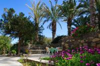 A garden outside Authentic Cretan Stone Windmill