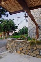 A garden outside Authentic Cretan Stone Windmill