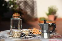 Príslušenstvo na prípravu kávy alebo čaju v ubytovaní La Terrazza Nascosta