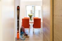 A seating area at HelloChalet - Maison Rue de la Neige - Family Ski Holiday walking distance skirun and gondola