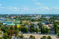 Výhľad na mesto Gdansk alebo výhľad na mesto priamo z apartmánu