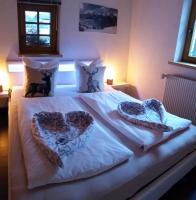 Posteľ alebo postele v izbe v ubytovaní Ferienwohnung Andrea