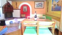 A seating area at chata Ivka Leštiny