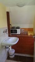 A bathroom at chata Ivka Leštiny