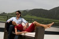Widok na góry z tego hotelu