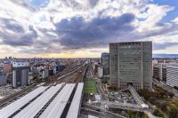 ホテルから撮影された、または一般的な大阪市の景色