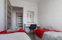 Posteľ alebo postele v izbe v ubytovaní Apartament Metropolia typu deluxe, free WiFi, FV