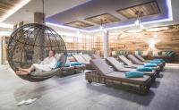 Ein Sitzbereich in der Unterkunft Molaris Lodge