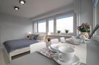 Posteľ alebo postele v izbe v ubytovaní WLR Apartments - Świętokrzyska I