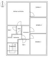 Plán poschodí v ubytovaní Ferienwohnung Andrea