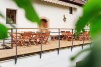 Balkón nebo terasa v ubytování Penzion Mlyn Trestice