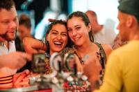 two women are sitting at a table together at Nomads St Kilda in Melbourne