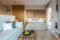 Posteľ alebo postele v izbe v ubytovaní Hub Suites, Luxury living in Athens