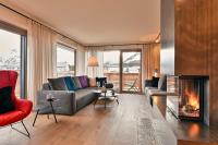 A seating area at Chalet Hohe Welt - luxury apartments