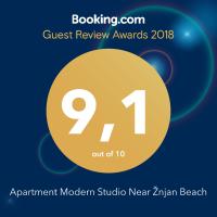 Certifikát, hodnocení, plakát nebo jiný dokument vystavený v ubytování Apartment Modern Studio Near Žnjan Beach