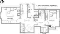 Plán poschodí v ubytovaní Ferienwohnung Krennbauer